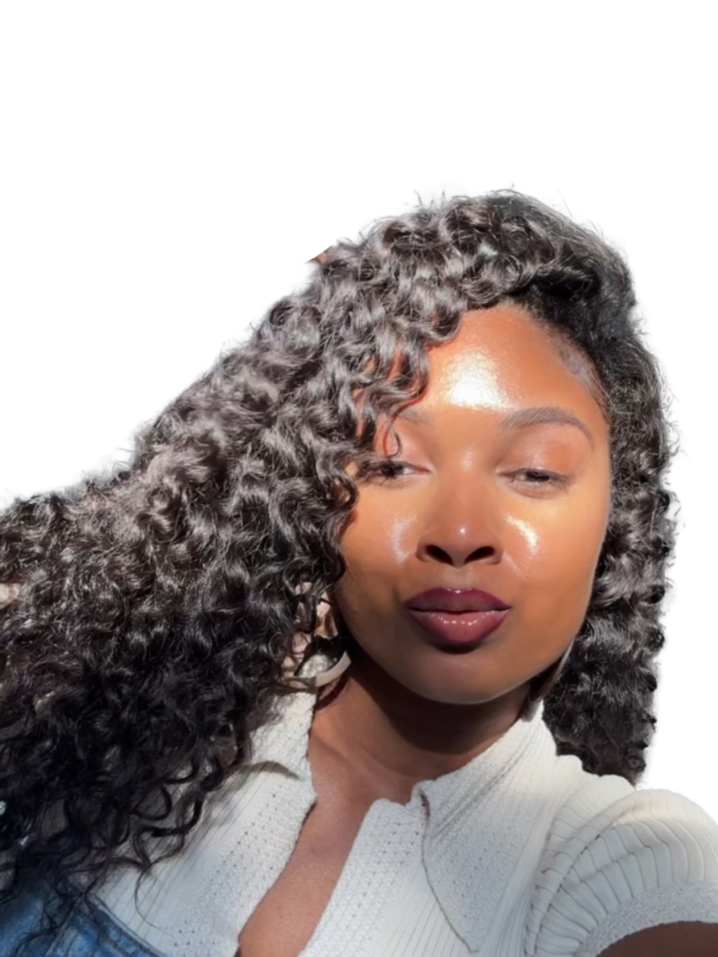 Flip Over Half Wig