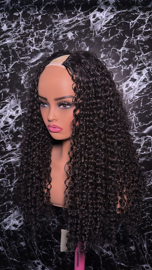 Burmese Kinky V-Part Wig